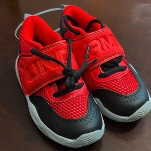 Under Armour Kids Red and Black Athletic Sneakers